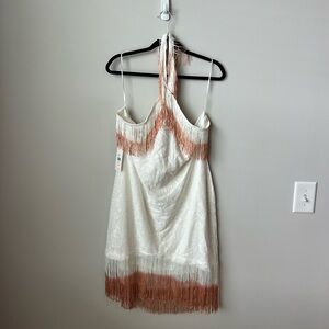Lace and fringe dress